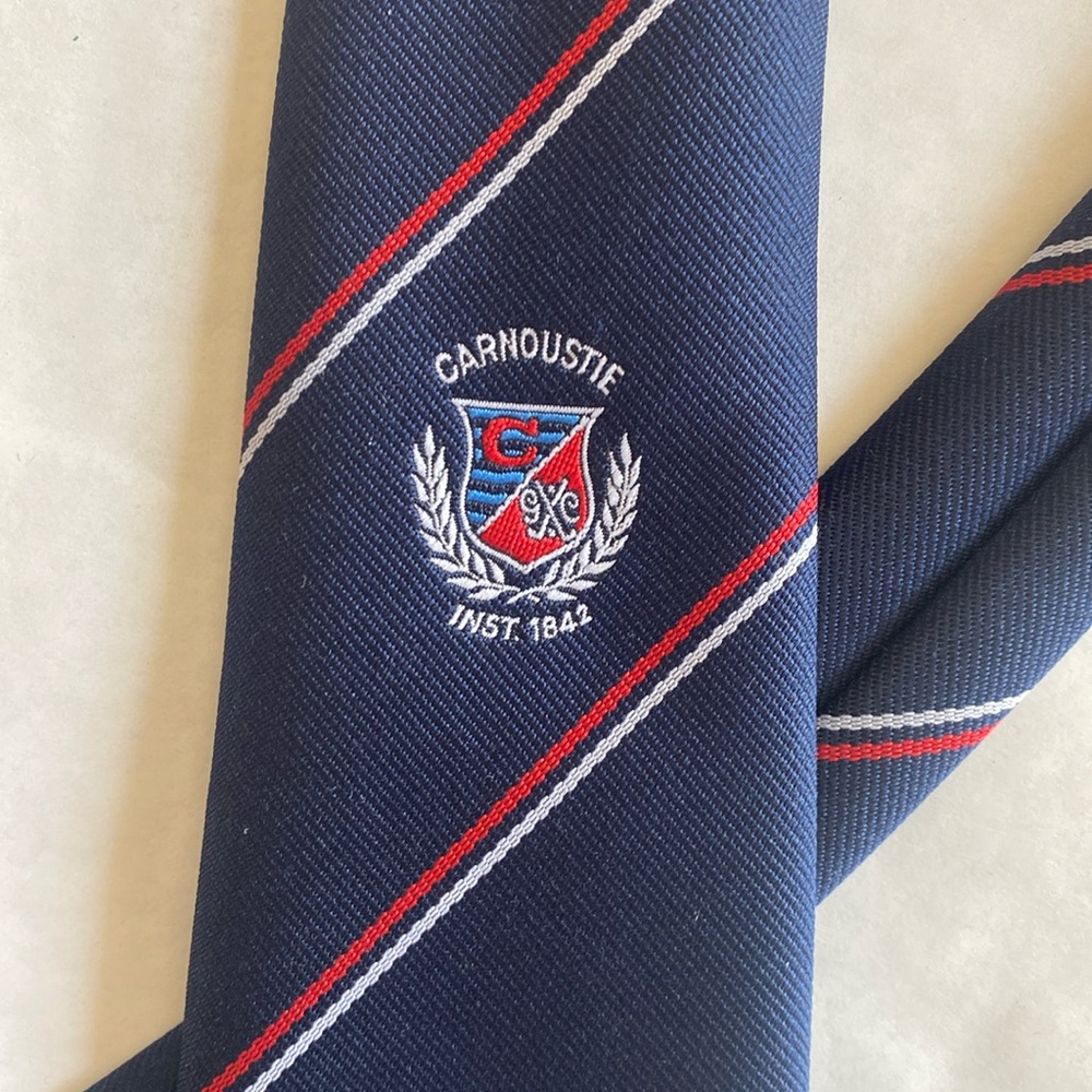 Carnoustie Tie (from the fabled golf club in Scotland)